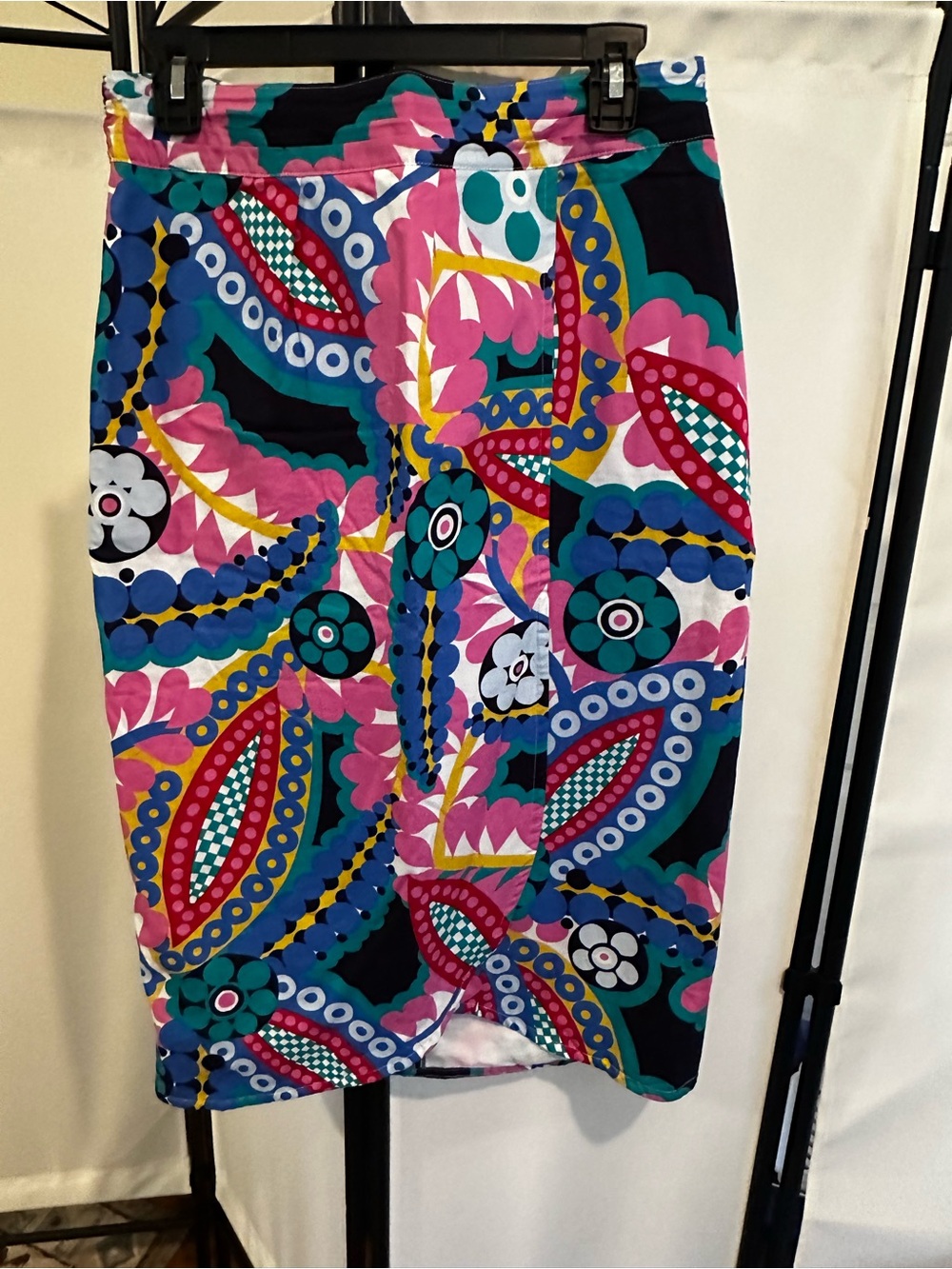 Jcrew Vibrant Multicolor Printed Pencil Skirt